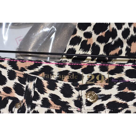 Kate Spade Jeans Women's 29 Broome Street Leopard Print Denim Skinny - Picture 7 of 9